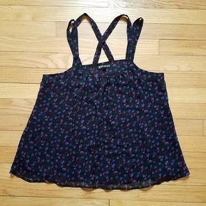 Women's navy blue Express strappy tank top
